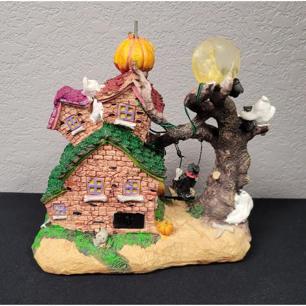 Target LED Village With Flying Witch - Halloween Decoration 2009 See Description